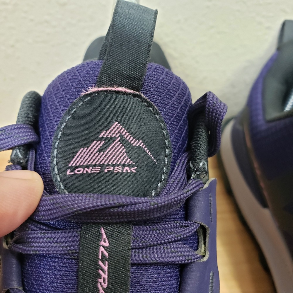 Altra Lone Peak 7 Trail Running Shoes Dark Purple Pink Outdoor Gorpcore Size 7.5 - Picture 6 of 11